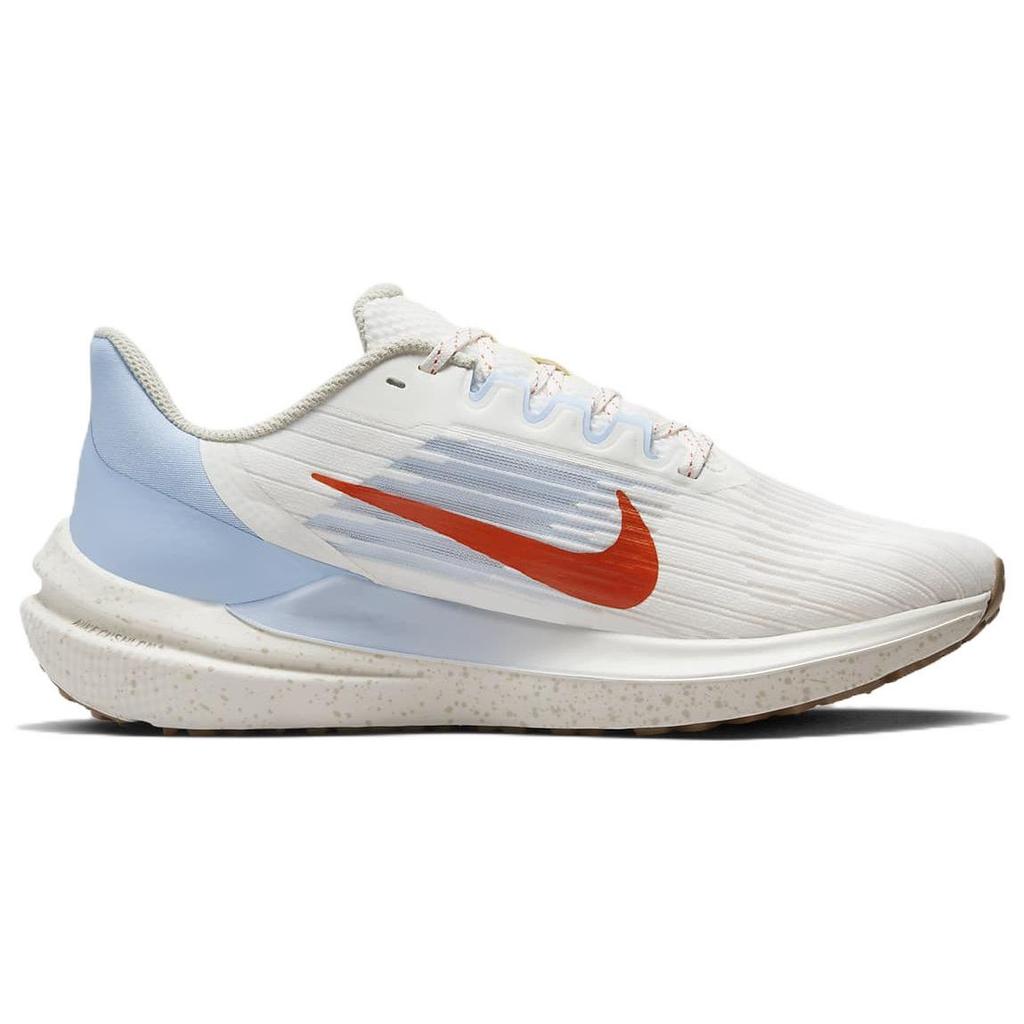 Nike  Air Winflo 9 Sail Celestine Blue Women Sneakers Cream Light-Stone Safety-Orange DX6048-181