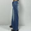 Women's Wide Leg Jeans High Waist Baggy Denim Washed Pants with Pockets Loose Boyfriends Jeans with Stitch Decor