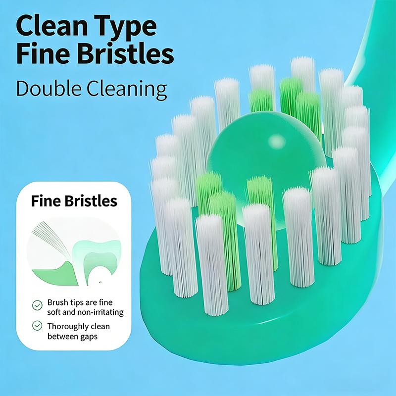 1-Pack Foldable Dental Floss Toothbrush Portable And Compact For Travel
