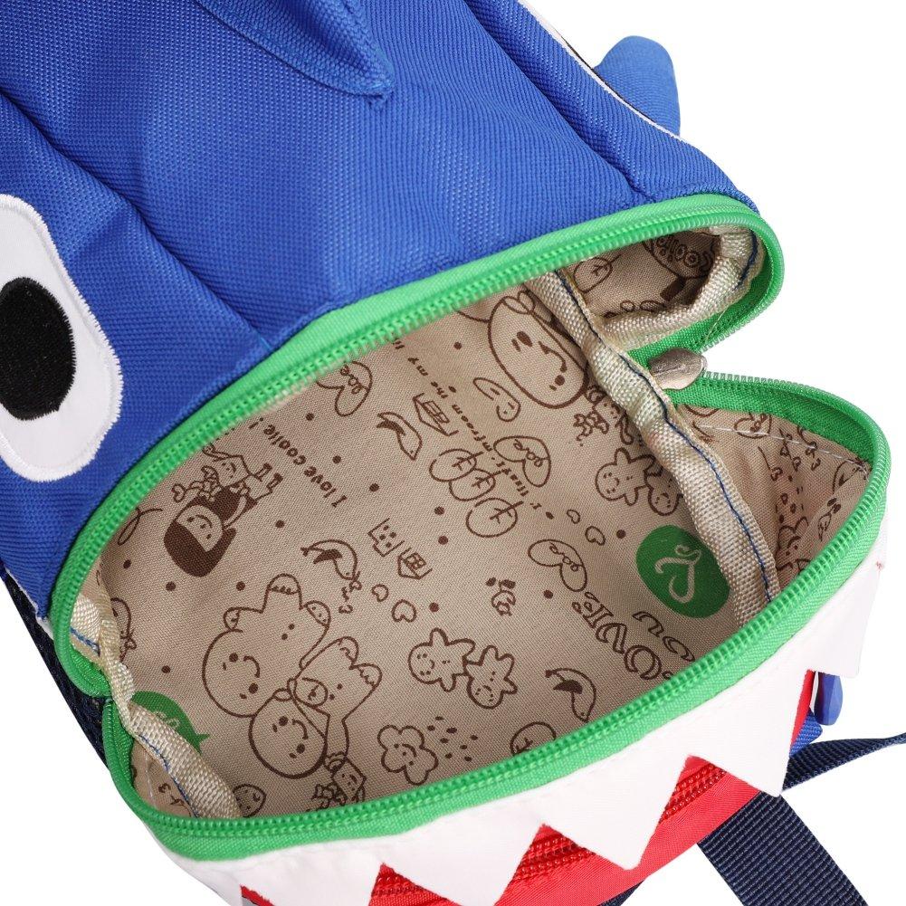 ITODA Shark Cute Perfect for and Large Perfect for Baby and New Gifts Anti-Lost Backpack, Kids' Backpack, Daycare, Kindergarten, Toddlers, Capacity,