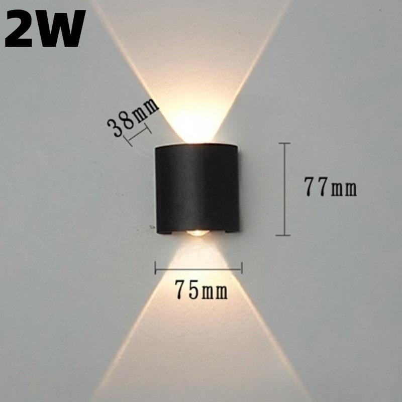 IP65 Waterproof LED Wall Light, Outdoor Up & Down Wall Lamp for Garden Stairs Patio Night Lighting