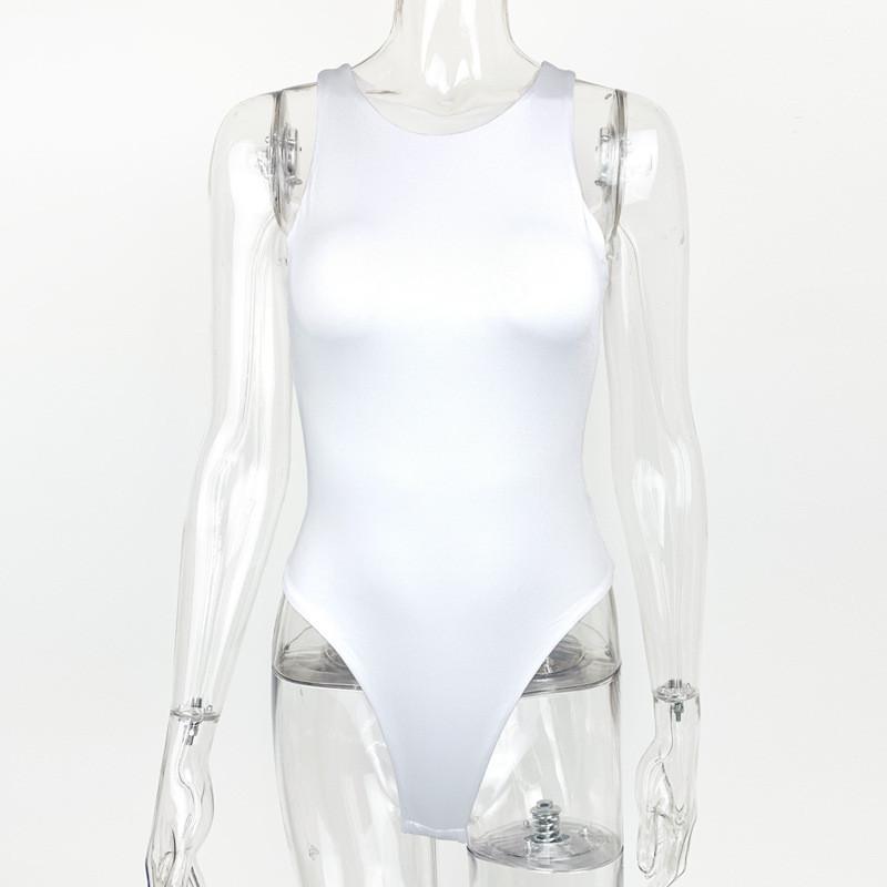 Sommer Streetwear Bodysuit Mit Doppellagigem Milchseidenstoff Für Damen