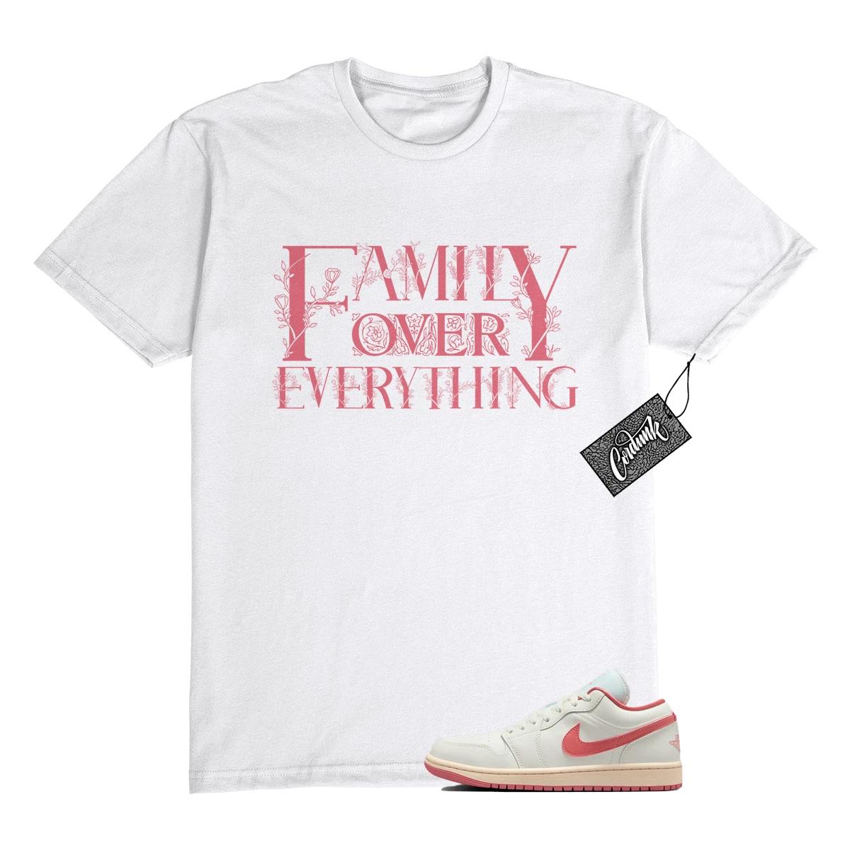 1 White Guava Ice Pink Salt Sail Low T Shirt Match FAM M