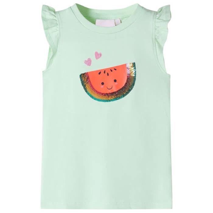 Children's T-shirt with Ruffle Sleeves 92/104/116/128/140