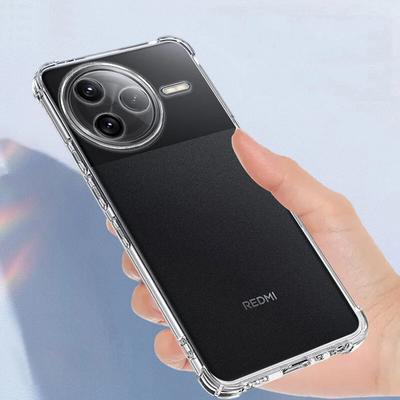Airbag Silicone Shockproof Phone Case For POCO F7 Ultra Four Corners Anti-shock Soft TPU Transparent Matte Cover For POCO F7 Pro