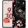 Cute Cat Phone Case For Google Pixel 9 8 7 6 Pro XL 8A 6A 7A 5G Soft Shockproof TPU Black Cover Fundas