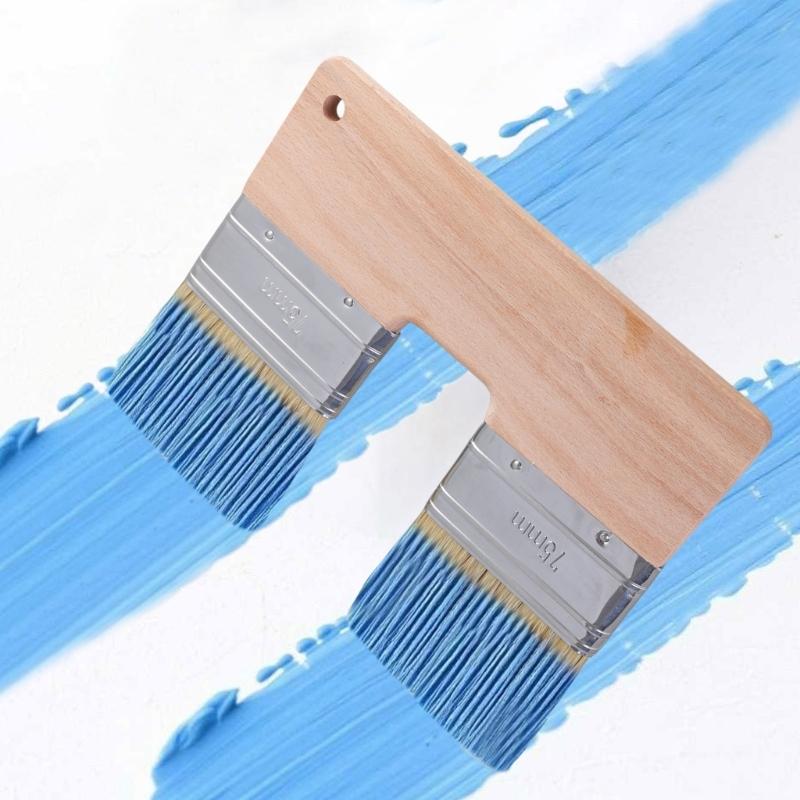 Comfortable Grip Double Ended Wall Paint Brush Construction Tool Smooth Application Suitable for Artists DIY Enthusiasts