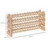 Wooden Crate for 48 Bottles 114x28x56.5cm Natural Wood
