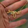 Punk Originality Snake Pendant Necklace Winding copper Color Unique Men Women Hiphop Neck Jewelry Statement Snake Choker Gifts