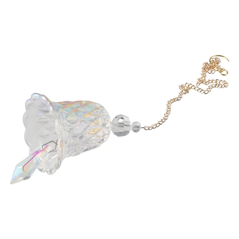 Bell Crystal Wind Chime Decoration Transparent/Colorful Home Crystal Decoration  Room