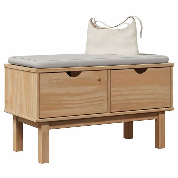 VidaXL Banc de Couloir, Siège avec Rangement, Banc à Chaussures, Organisateur d'Entrée Maison Intérieur, 80x40x45 cm Bois de 4013462