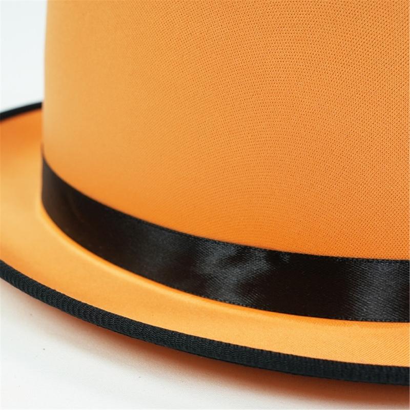 Trendsetting Flat Brimmed Hat with Ribbon for the Modern Wear Elegant Ribbon Hat for Stage Shows Magicians Costume