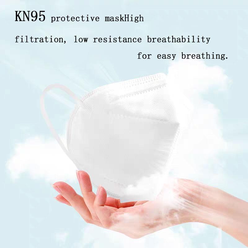 10pcs Outdoor Dust Mask KN95 Protective Mask Disposable Mask Portable Mask Adult Mask Breathable Folding Face Mask Protection