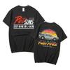 Anime Drift AE86 Initial D Double Sided T Shirt O-Neck Short Sleeves Summer Unisex R34 Skyline GTR JDM Manga T-Shirts 71775