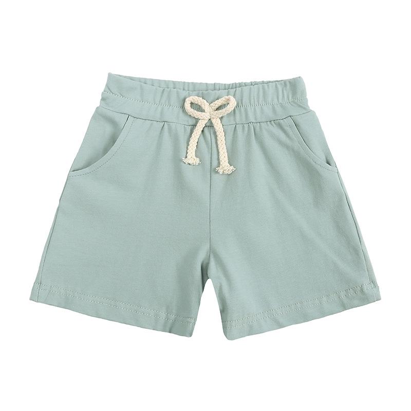 Korean Summer 2026 Kids' Solid Color Shorts - Casual Toddler Pants for Boys and Girls