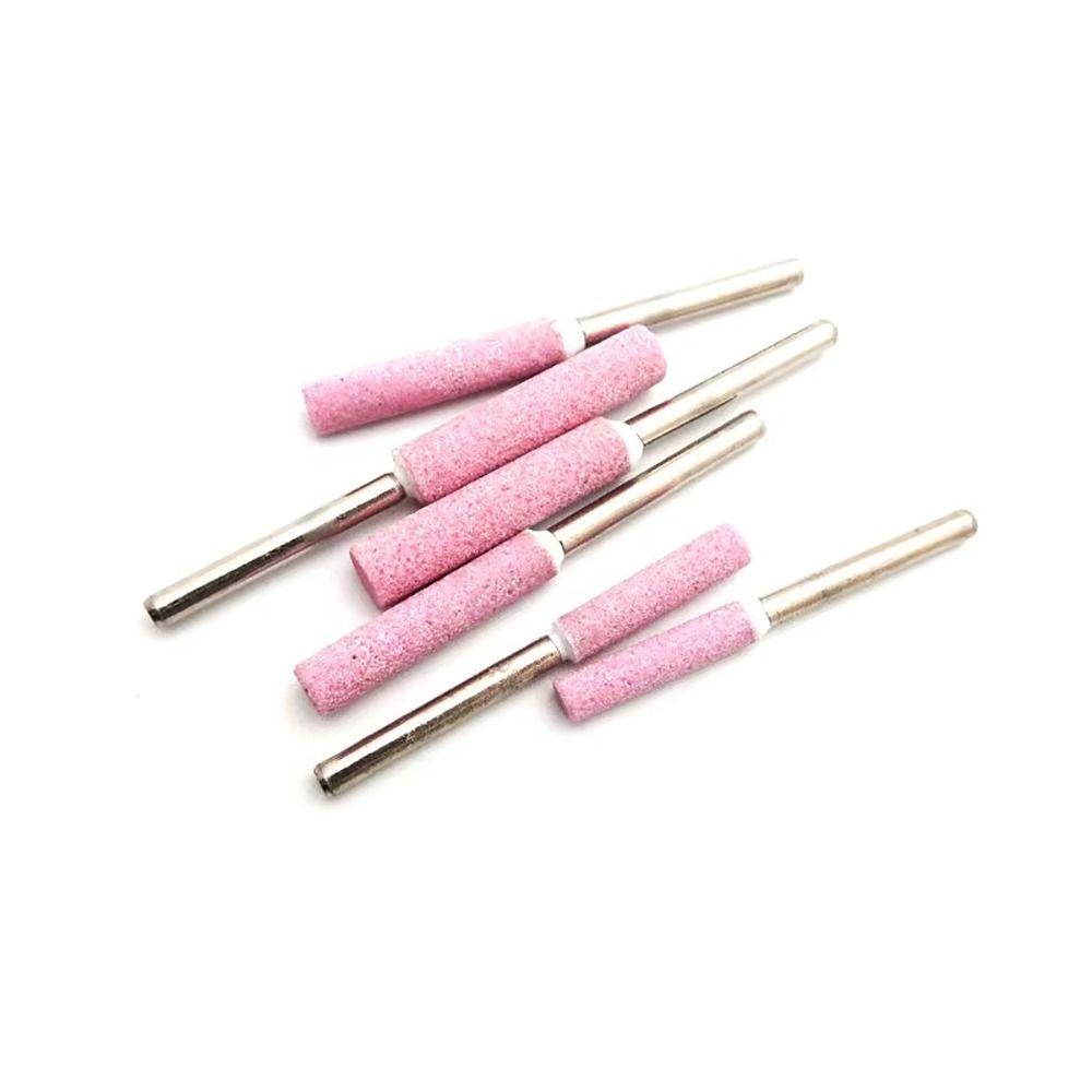 30Pcs Chainsaw Head Grinding Stone File 4/4.8/5.5/6mm Mounted Points Chainsaw Sharpener Stones For Polishing Metals