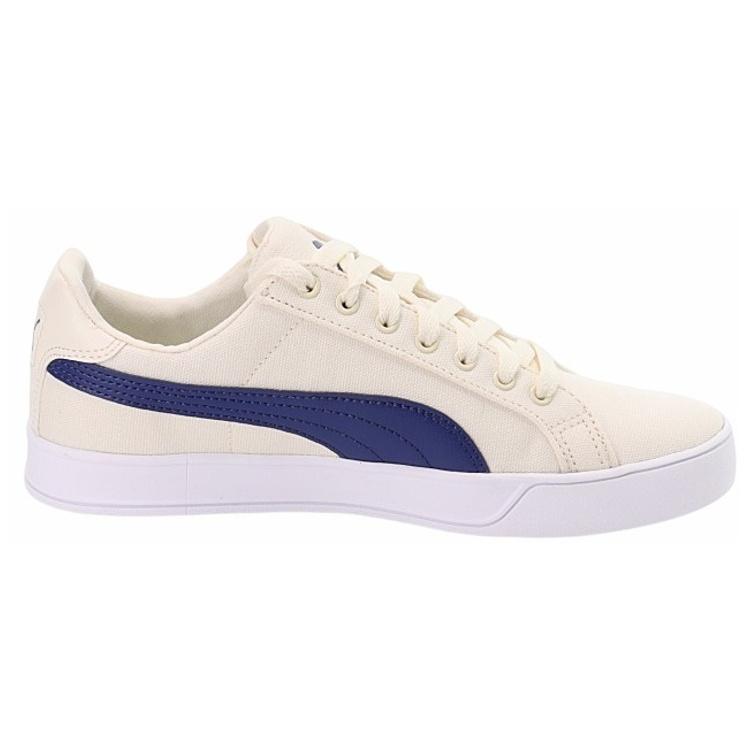 Puma Smash Vulc Canvas Retro Sports Casual Shoes White Unisex 374754-06