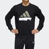 adidas Sweatshirts Men's Black Crew Neck Moderate Regular FM9405