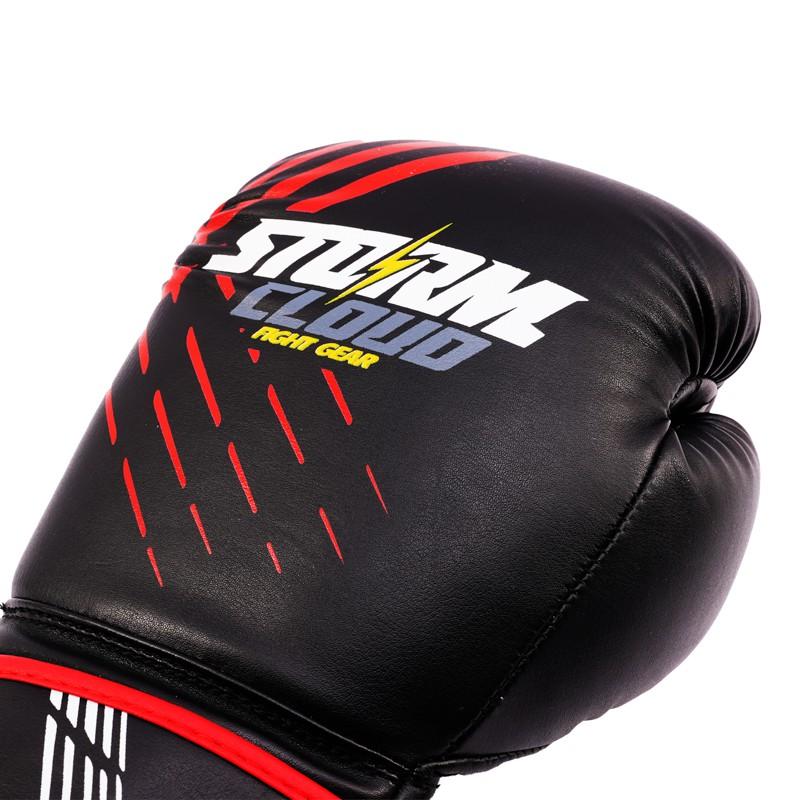 StormCloud Lynx Boxing Gloves Black/Red 16oz