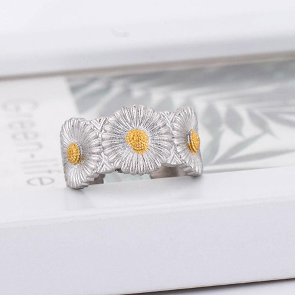 Cute Hip Hop Gothic Fashion Jewelry Daisy Rings Flower Ring Rings For Women Wedding