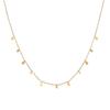 Light Luxury New Water Drop Pearl Bamboo Chain Necklace Women's Niche Design Collarbone Chain 18K Gold Accessories