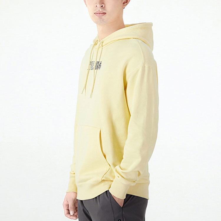 Puma Downtown Fun Logo Print Hoodie Men Tops Yellow 535412-41