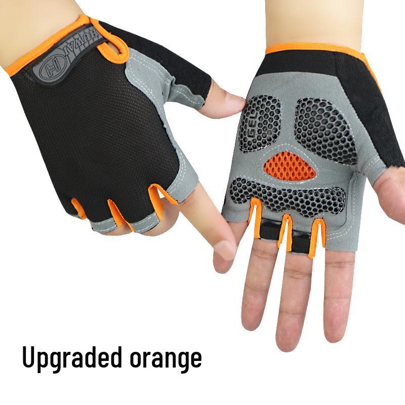 Breathable Half-Finger Cycling Gloves - Non-Slip, Shock-Absorbing, Sun Protection for Outdoor, Yoga, Driving