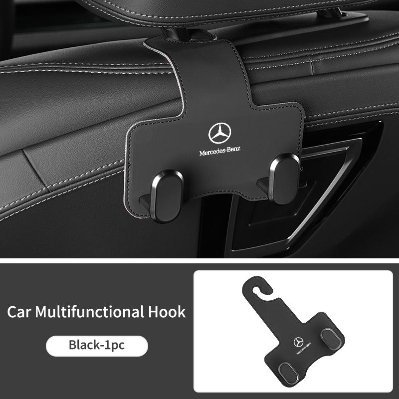 

GLC GLB Double Hook Car Seat Back Hook Auto Hanging Hanger Car Headrest Hook For Mercedes Benz AMG A C E Class W201 W210 W204 W