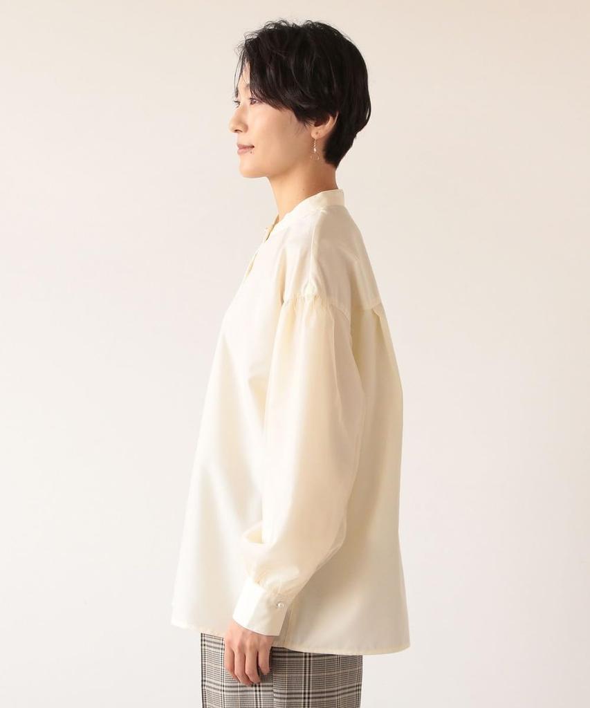 Afternoon Tea Living HY27 Tulle Sleeve Blouse, Size M, Ivory