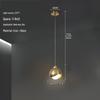 Luxury Crystal Bedside Hanging Lamp: Modern High-End Design for Bedroom or TV Wall