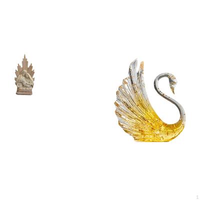 Sacred Family Swan Resin Sculpture Classic Christian Catholic Goose Figurine for Office Table Home
