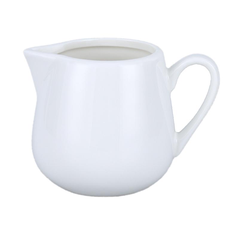 Creative Ceramic Milk Jug Coffee Latte Milk Frother Barista Pull Flower Condensed Milk Can Home Solid Color Coffee Accessories