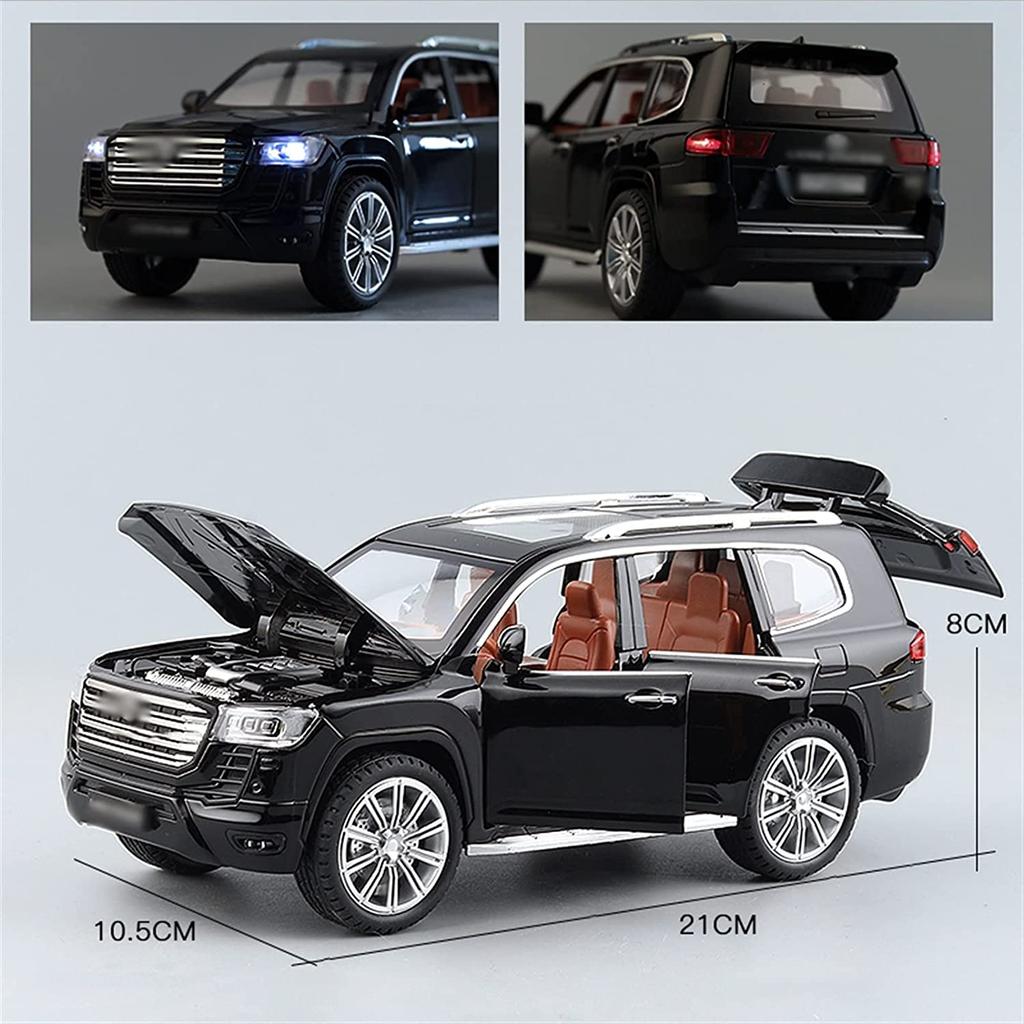 1/24 Scale Toyota LAND CRUISER LC300 SUV Model Car Model Alloy Diecasts Metal Toys With Sound And Light Pull Back Gifts For Children