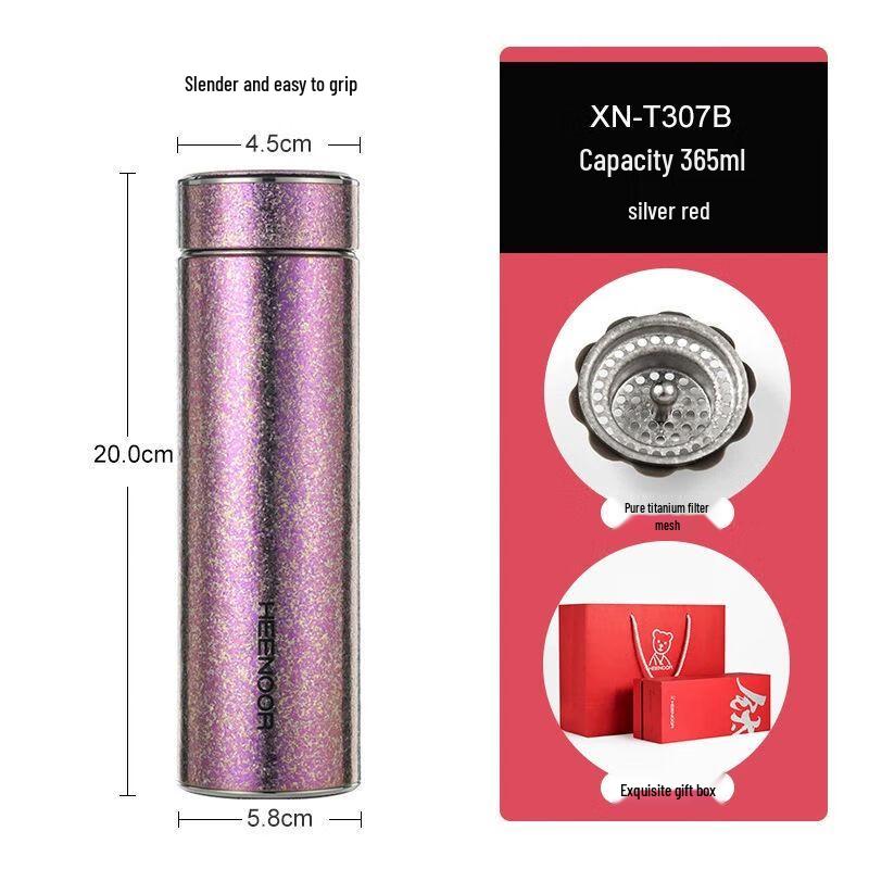 Xinuo High-End Portable Double-Layer Glass Insulated Cup