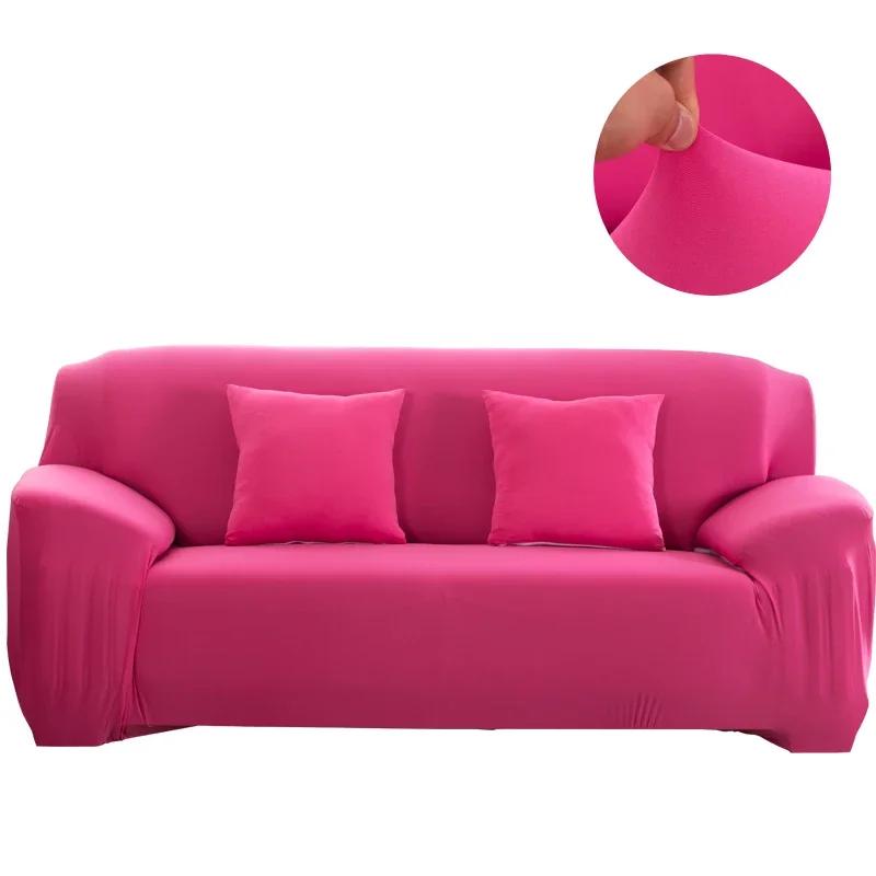 Solid Stretch Sofa Cover Tight Wrap All-Inclusive Sofa Cover For Living Room Funda Sofa Couch Cover Armchair Cove Elastic Plain