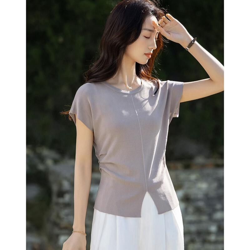 Women's Elegant Round Neck Knit Top
