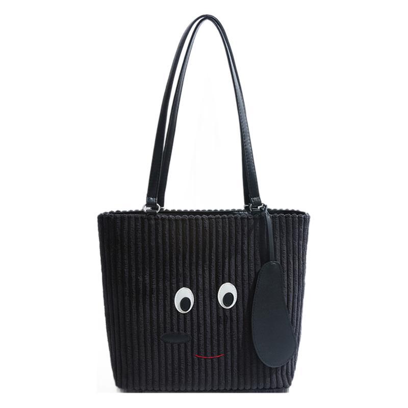 Fashion plush tote bag women's autumn and winter 2025 new fashion college style backpack large capacity backpack
