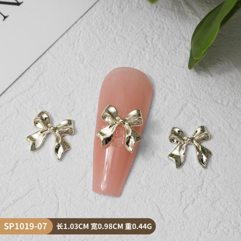 Alloy Nail Art Rivets,3D Bows Nail Art Charms Nail Art Decals Bows Nail Rhinestones Nail Art Supplies for Women Girls