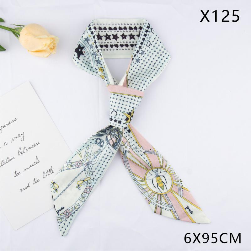 Versatile Vintage Silk Scarf: Hair Tie, Headband, Bag Accessory