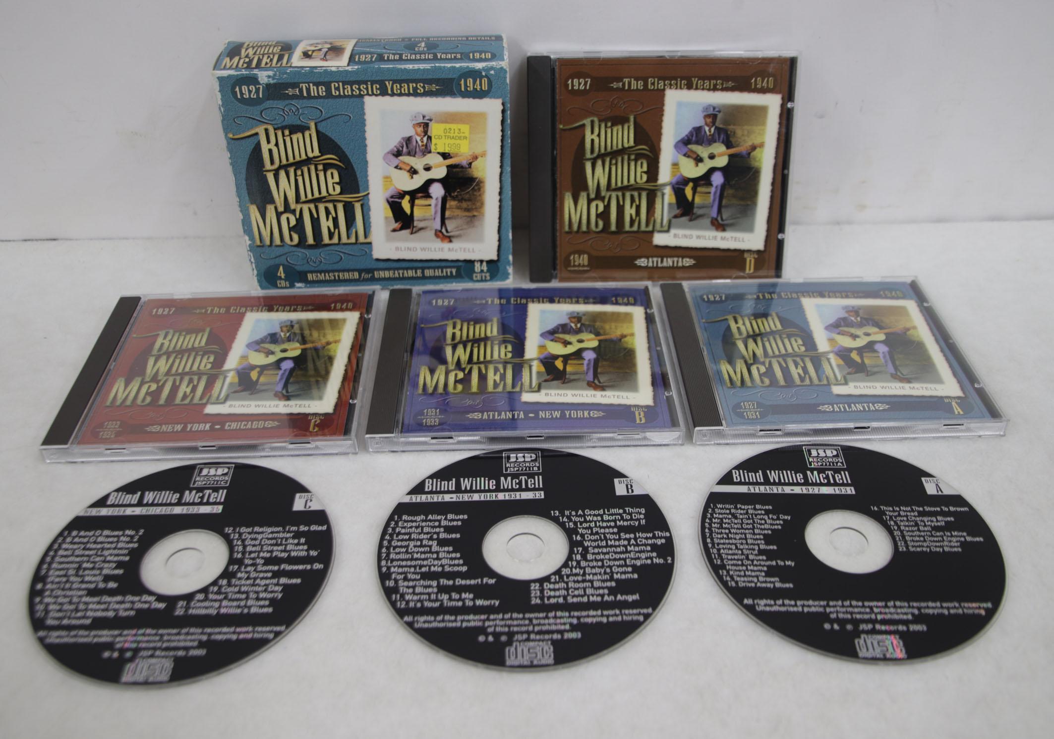

CD BLIND WILLIE MCTELL - Classic Years JSP7711 JSP Records 2003 UK Blues Used