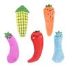 Yousheng Cat Toy Vegetable Shape Teeth Molar Plush Squeak Kitten Toy for Cat Supplies
