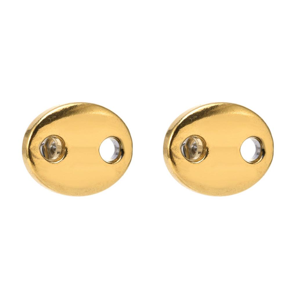 Fashionable Coffee Bean Ear Studs In Stainless Steel for Women and Girls Portable Jewelry Gifts Prevent Allergy