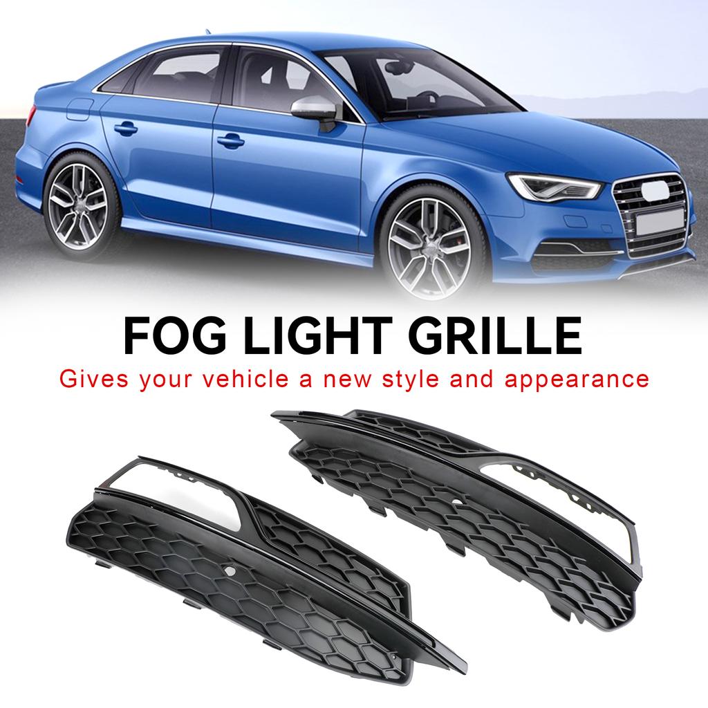 Lower Bumper Fog Light Cover Grill Grille 8V3807681G 8V3807682G Fit for A3 S3 S-Line 2013-2016