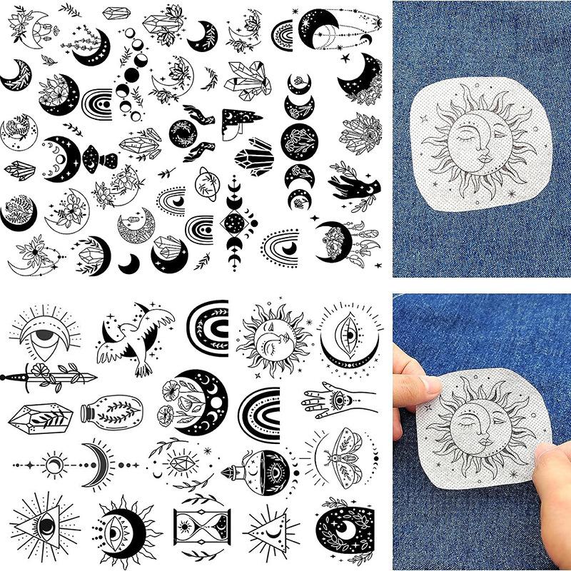 

Водорозчинні стабілізатори для вишивки Папір для вишивки Stick and Stitch з попередньо надрукованим візерунком квітів та листя a4
