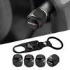 2025 For Nissan Car Wheel Tire Air Valve Caps with Keychain For Nissan Nismo Qashqai J10 Juke Micra Leaf Sentra Patrol Y61 Note