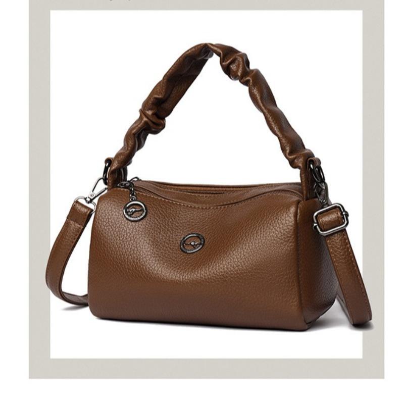 Middle-aged and Elderly Women's Fashionable and Versatile Single Shoulder Crossbody Bag, Retro-style Handbag