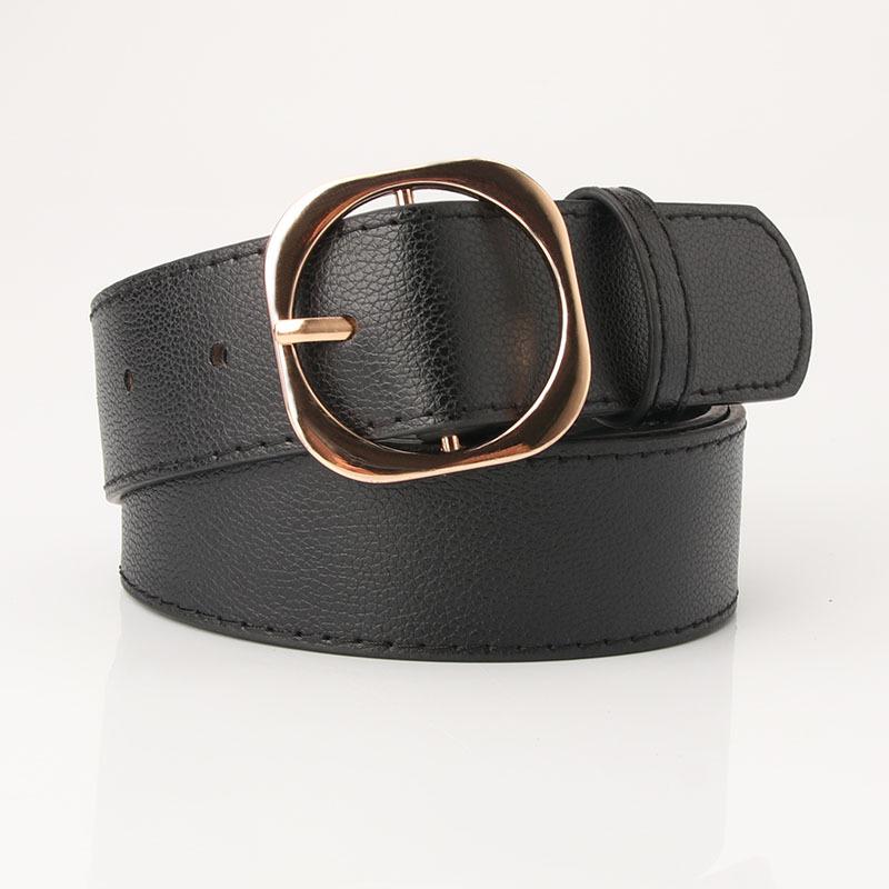 Summer New Collection of Women's Belts: Versatile Dress Decoration Belt, Girls' Jeans Belt, Fashionable Lychee Pattern