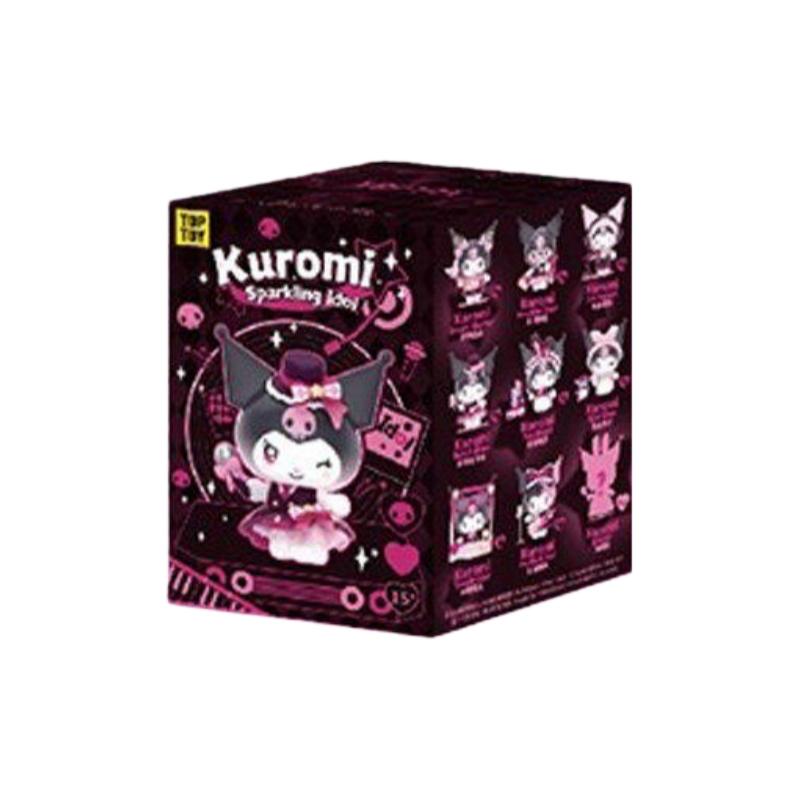 TOP TOY Sanrio Kuromi Sparkling Idol Series  Kawaii Toy Figure Cartoon Desktop Ornament Children's Model Birthday Gift