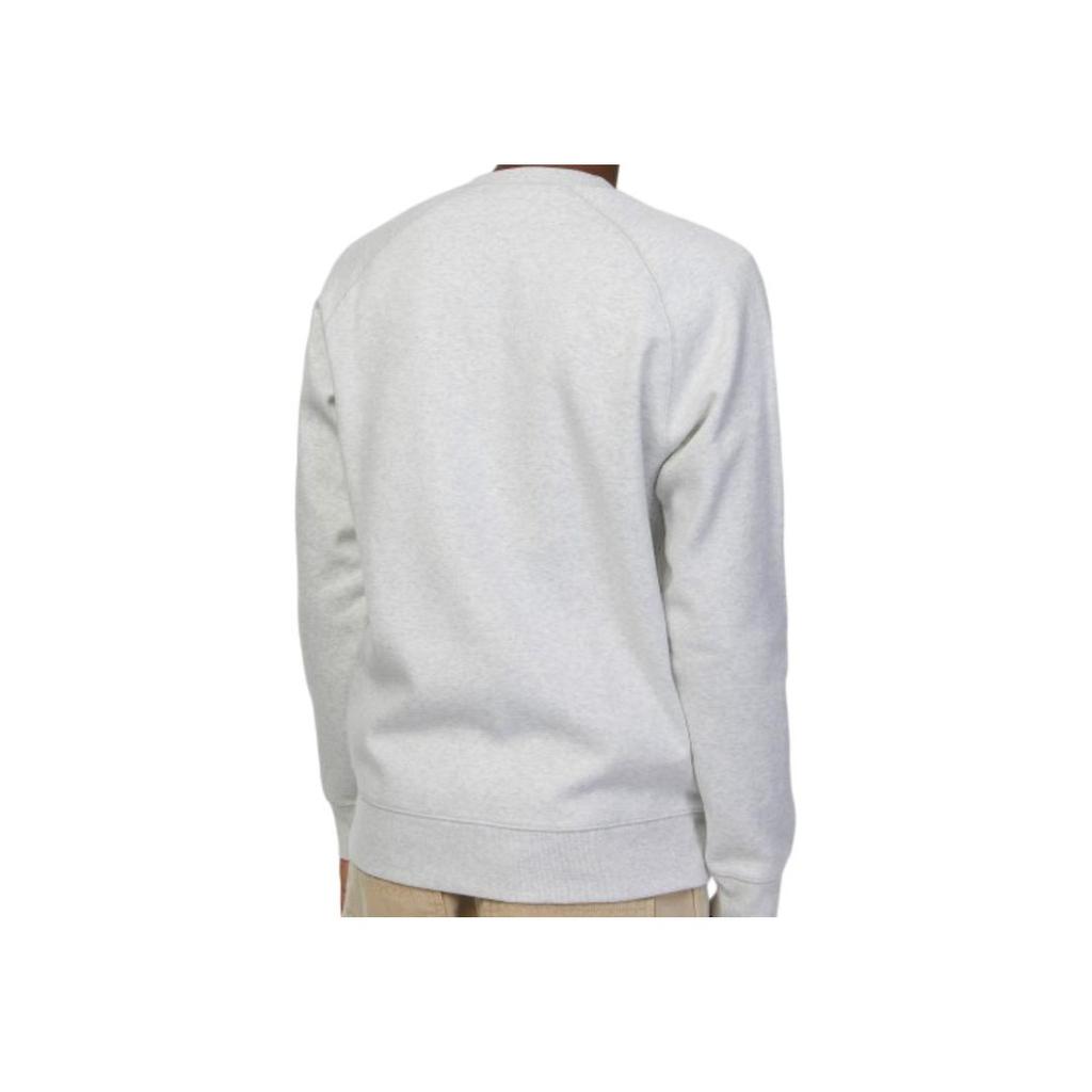 Carhartt WIP Solid Color Crew Neck Pullover Casual Long Sleeve Sweatshirt Men Sweatshirt Gray I026383-00J-XX