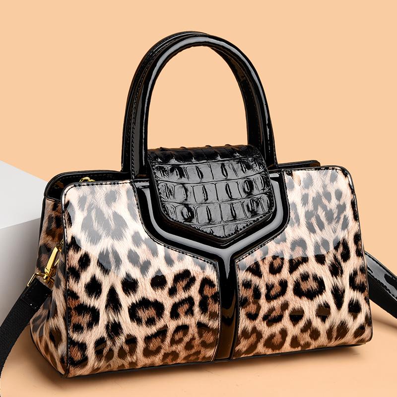 Luxury Crocodile PU Leather Bag for Women  Women's Shoulder Messenger Bag  Large Capacity Casual Bag